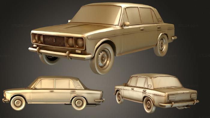 Автомобили и транспорт (ВАЗ 2103 2106, CARS_3871) 3D модель для ЧПУ станка